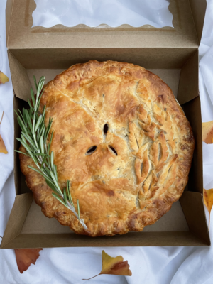 Rosemary Caramel Apple Pie by Baddie Natty Bakes
