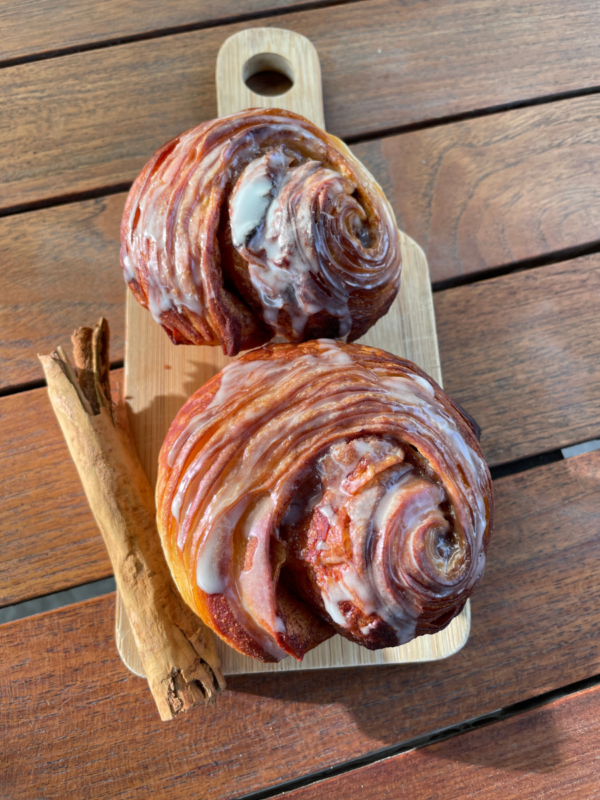 Glazed Cinnamon Roll by Baddie Natty Bakes